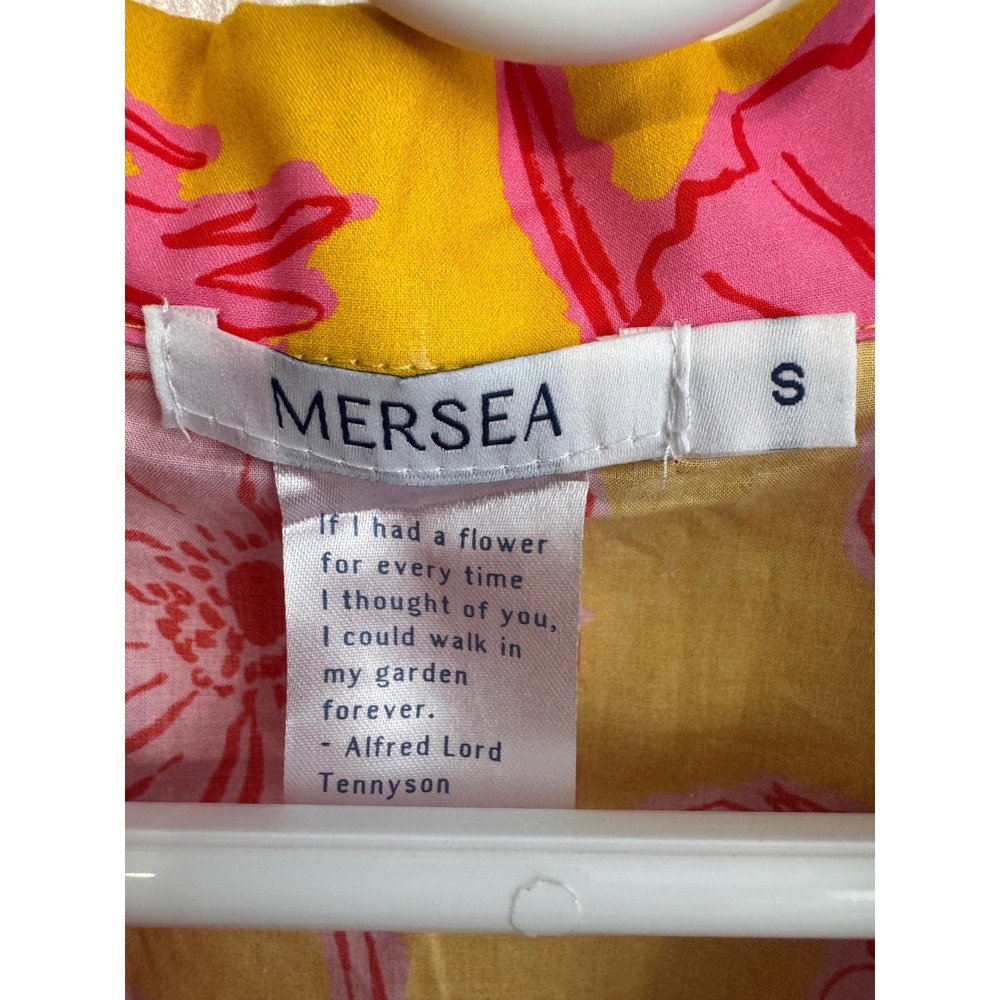 Mersea Over the Cotton Moon Block Poppy Pajama Set Travel Bag S NWT - Picture 5 of 10